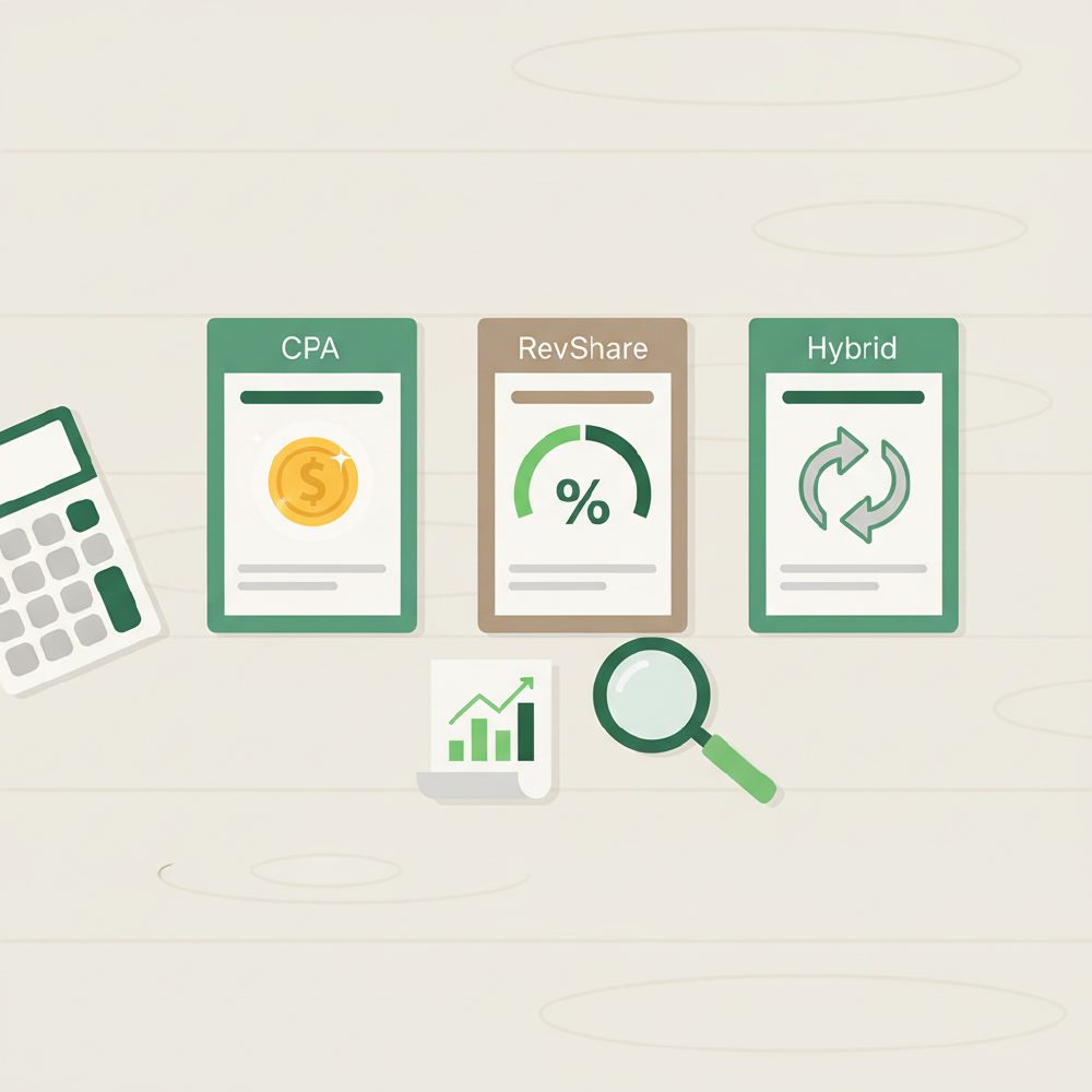CPA vs RevShare vs Hybrid in Casino Affiliates